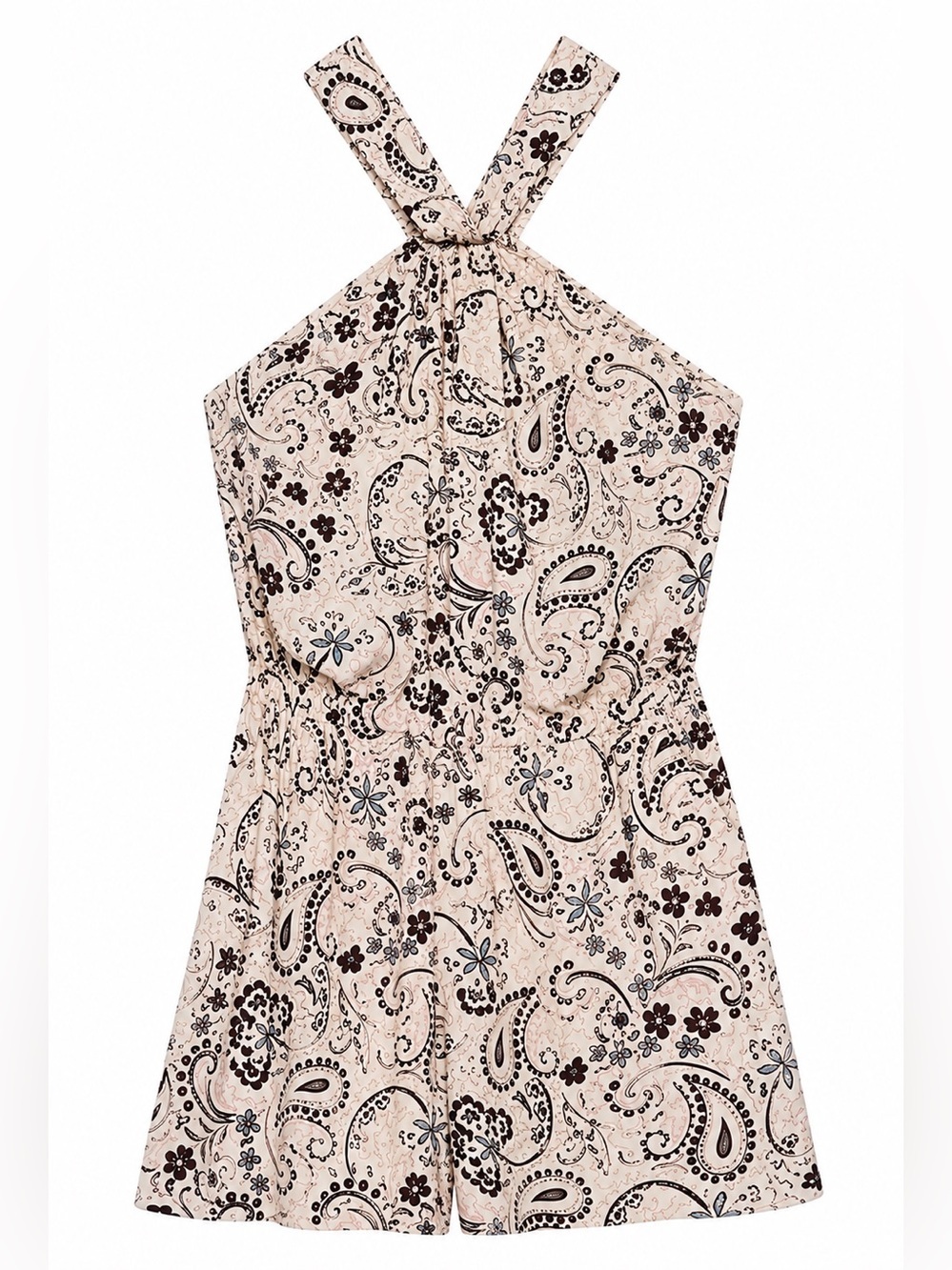 Kendall & Kylie NWT black/pink paisley romper, medium